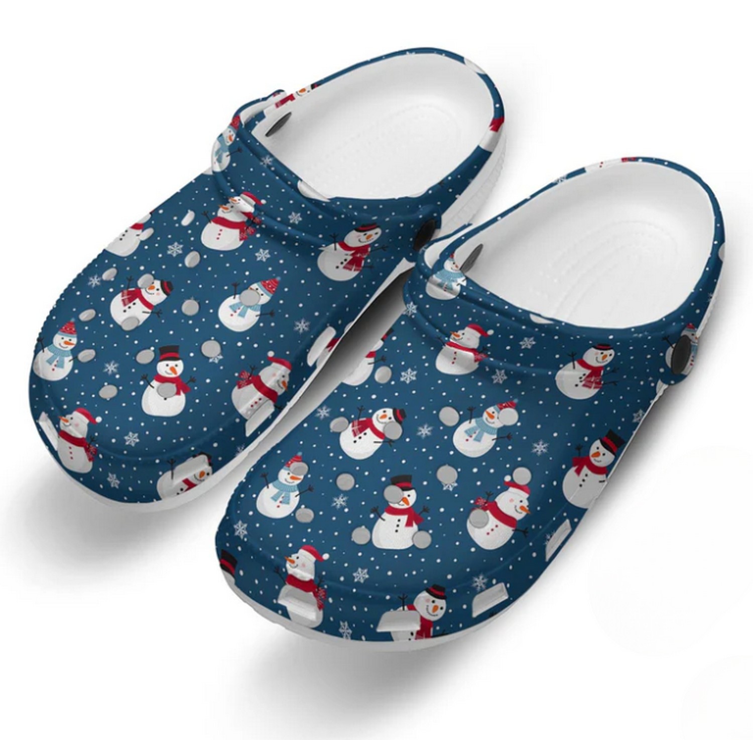 Snowman Christmas Crocs Crocband Clogs Shoes Comfortable For Men Women and Kids