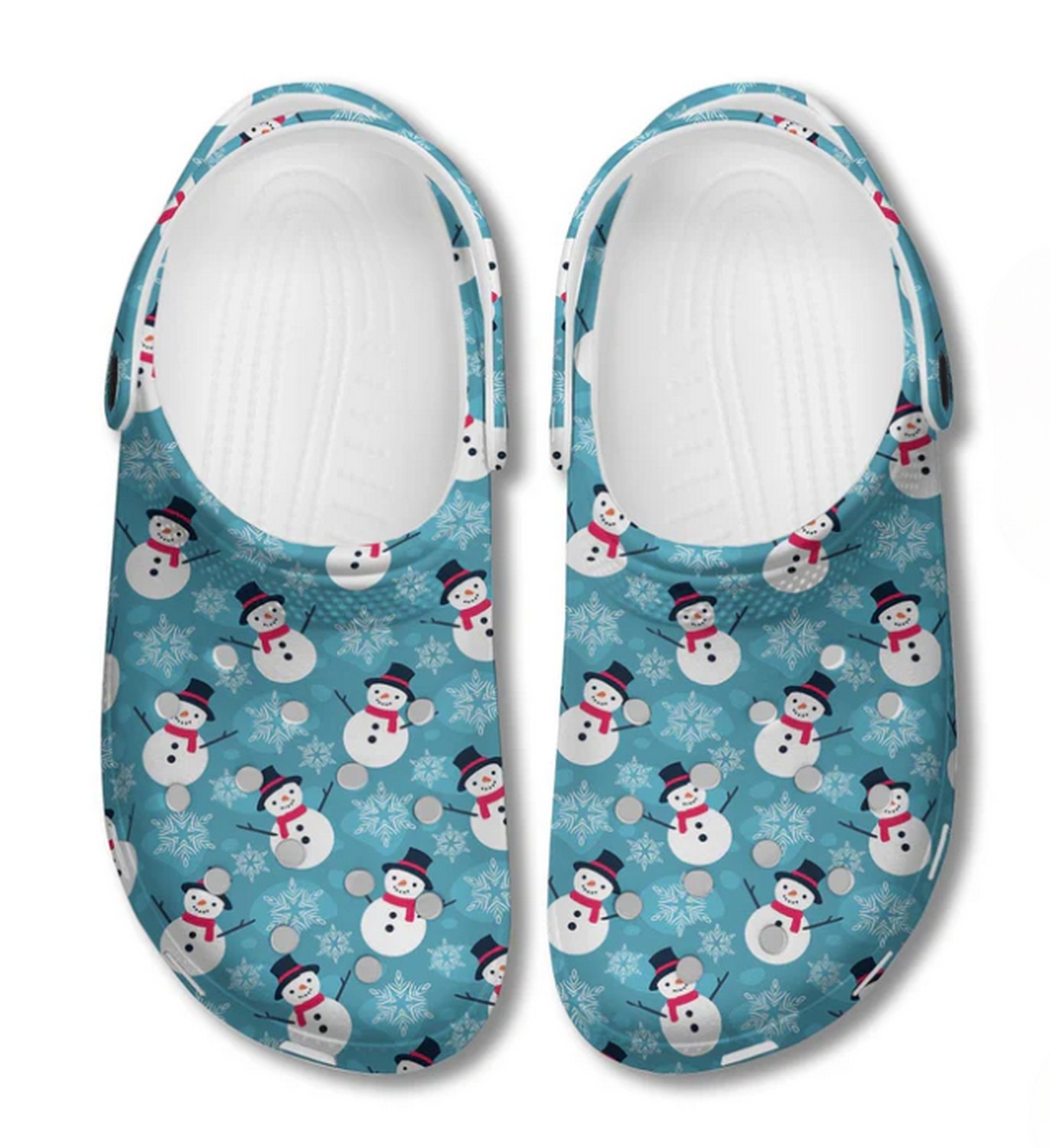 Snowman Christmas Crocs Crocband Clogs Shoes Comfortable For Men Women and Kids - Image 2