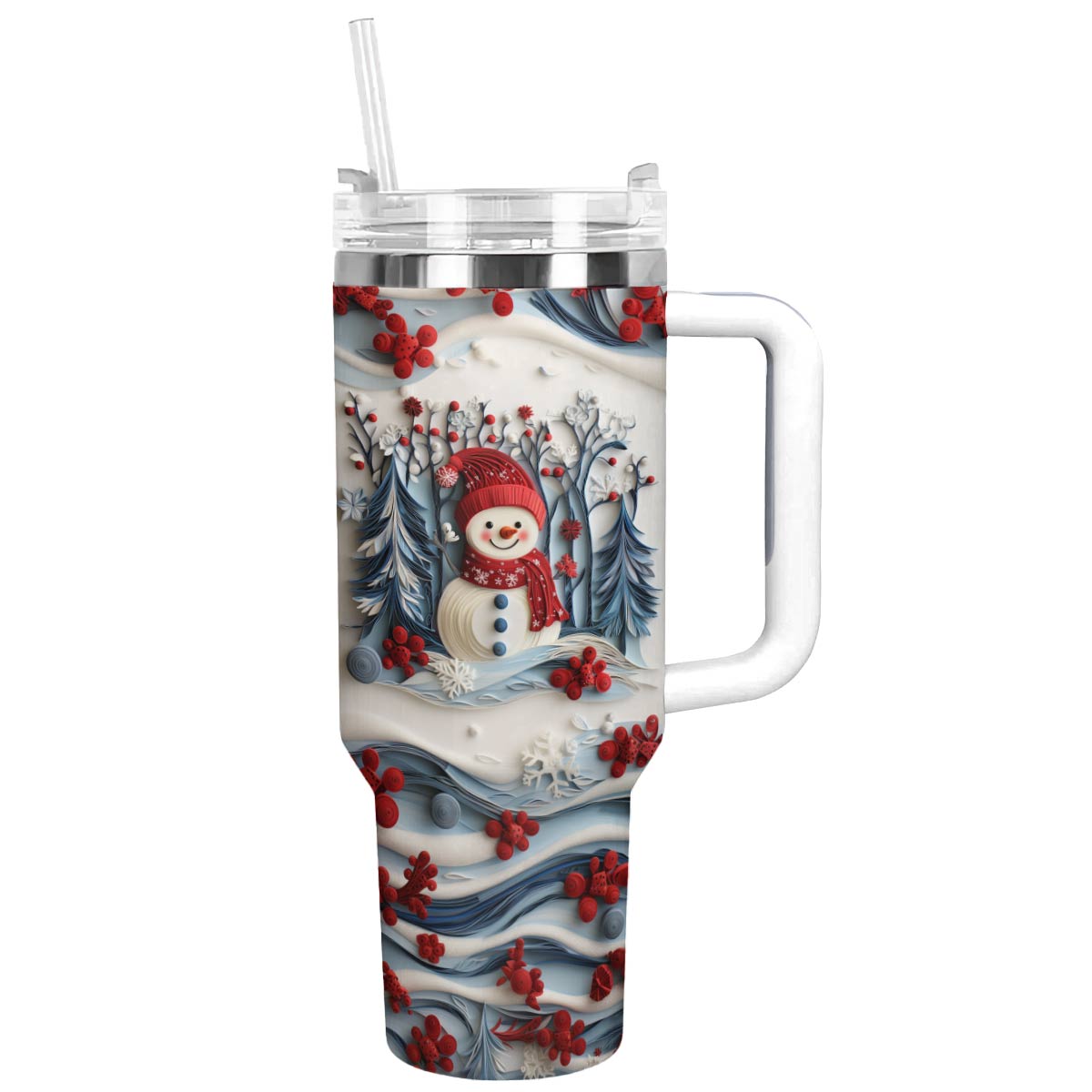 Snowman Christmas Custom Stanley Cup 40 oz 30 oz Tumbler With HandleTVC2301496