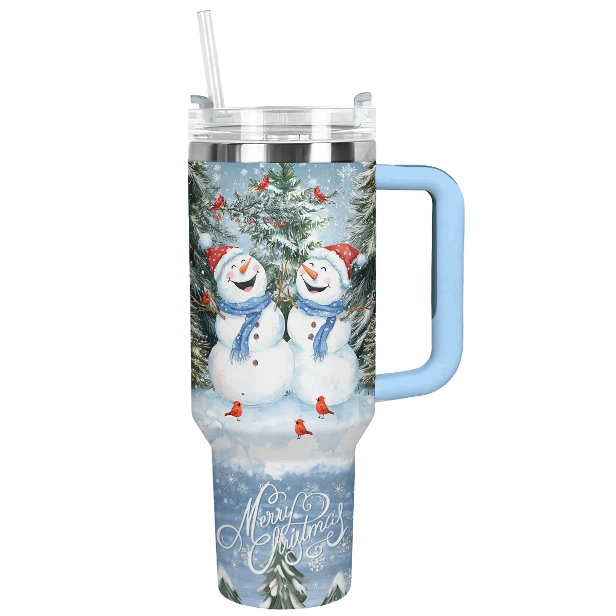 Snowy Smiles Duo Christmas Custom Stanley Cup 40 oz 30 oz Tumbler With HandleTVC2301502