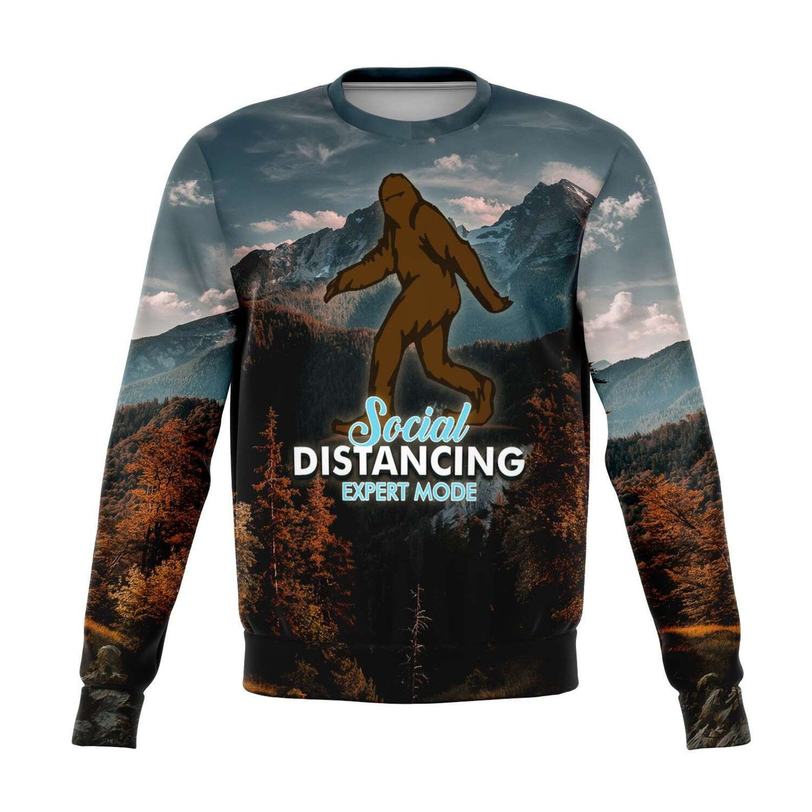 Social Distance Expert 3D Ugly Christmas Sweater Adult 3D Funny Matching for family