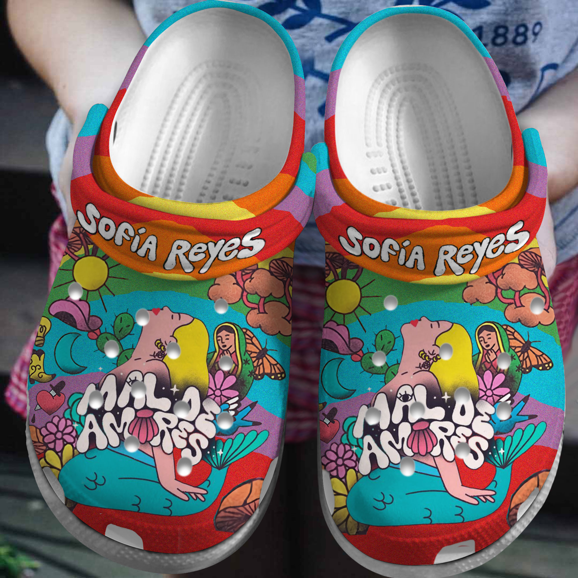 Sofia Reyes Music Crocs Crocband Clogs Shoes Comfortable For Men Women and Kids