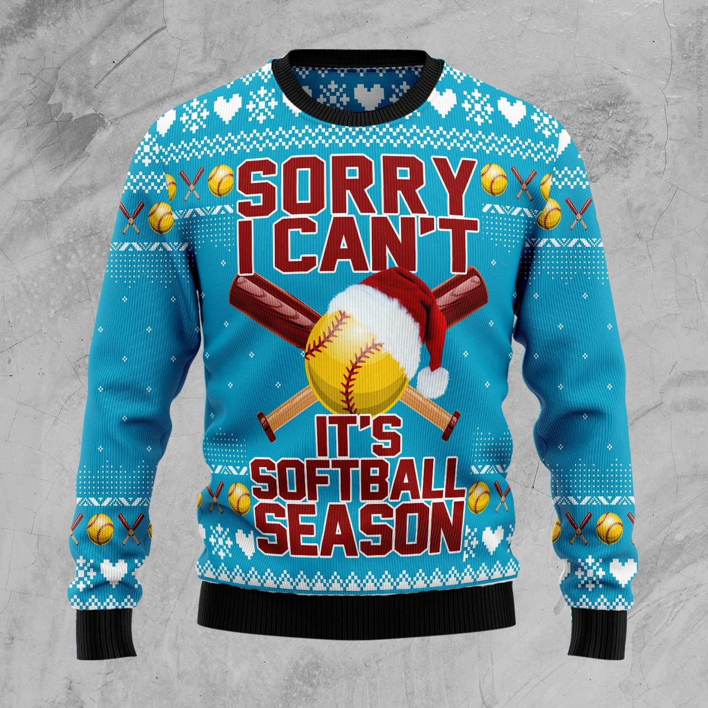 Soft Ball Season Ugly Christmas Sweater Adult 3D Funny Matching for family