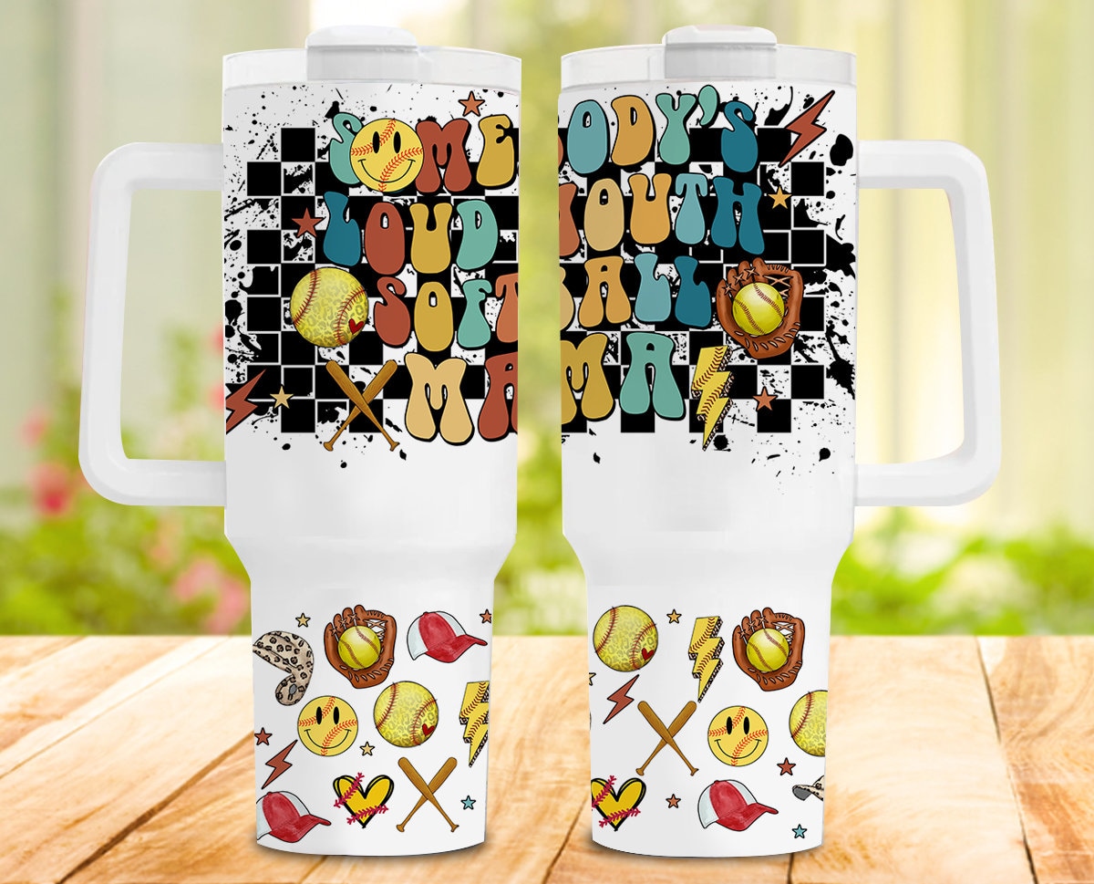 Softball Mama Custom Stanley Cup 40 oz 30 oz Tumbler With HandleTVC2301957