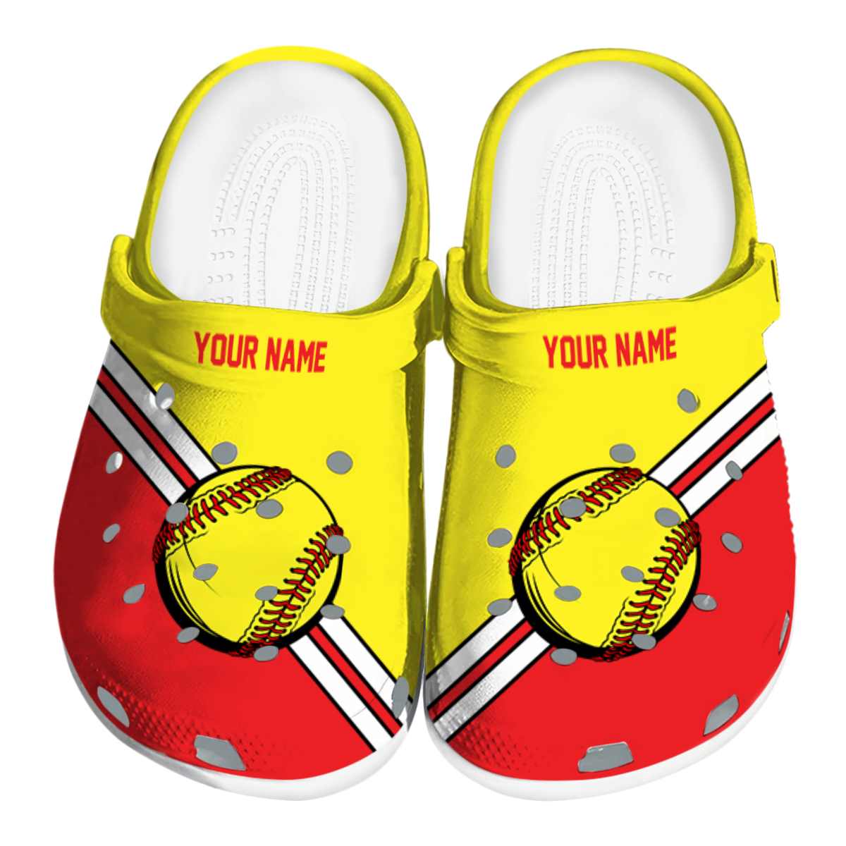 Softball Sport Crocs Crocband Clogs Shoes Comfortable For Men Women and Kids