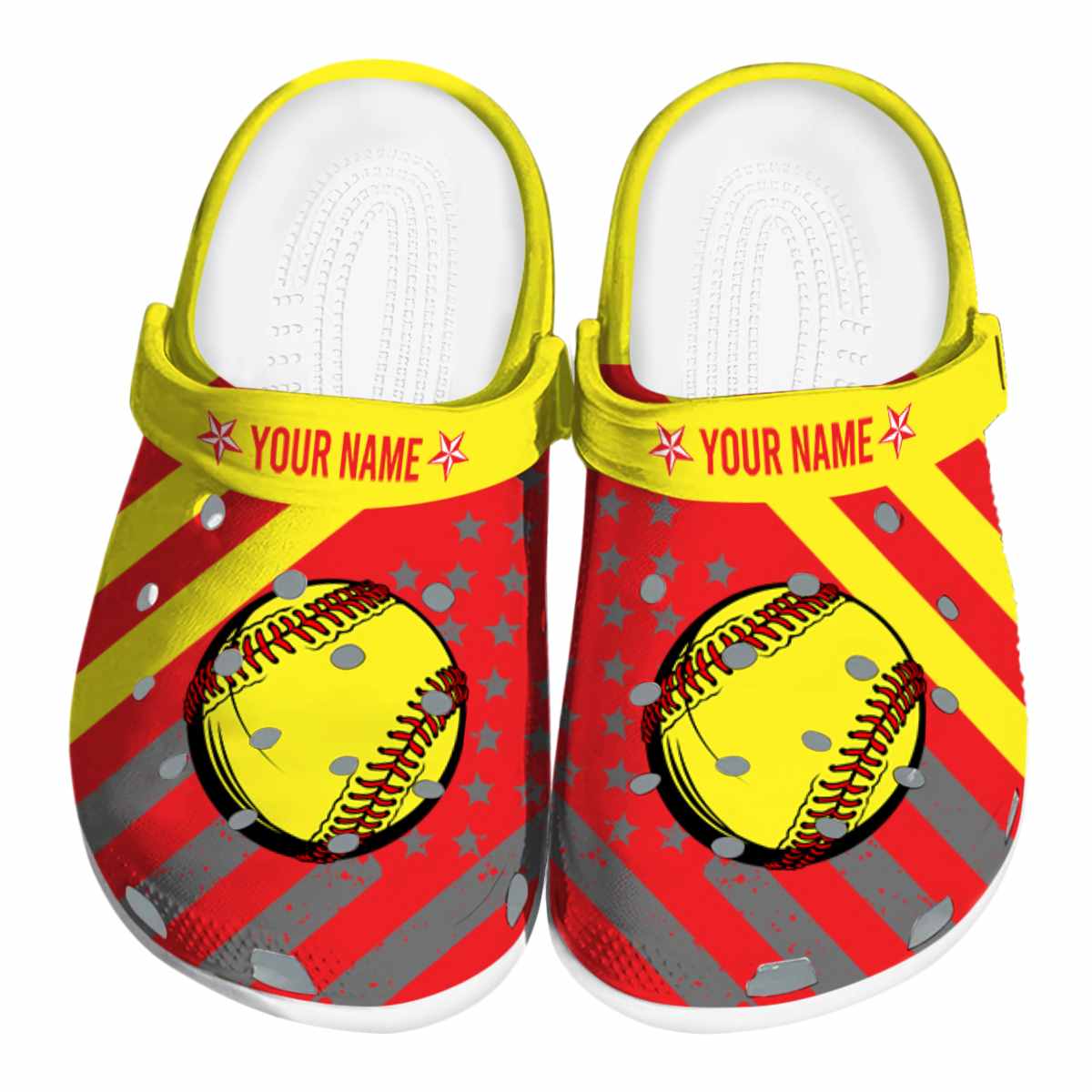 Softball Sport Crocs Crocband Clogs Shoes Comfortable For Men Women and Kids