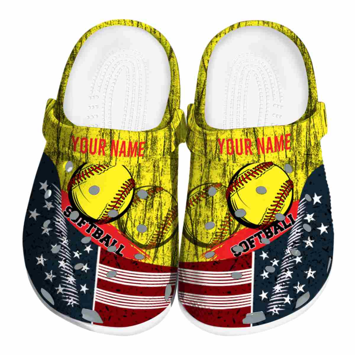 Softball Sport Crocs Crocband Clogs Shoes Comfortable For Men Women and Kids