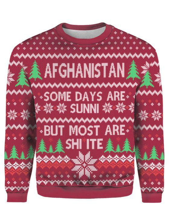 Some Days Are Sunni Ugly Christmas Sweater Adult 3D Funny Matching for family