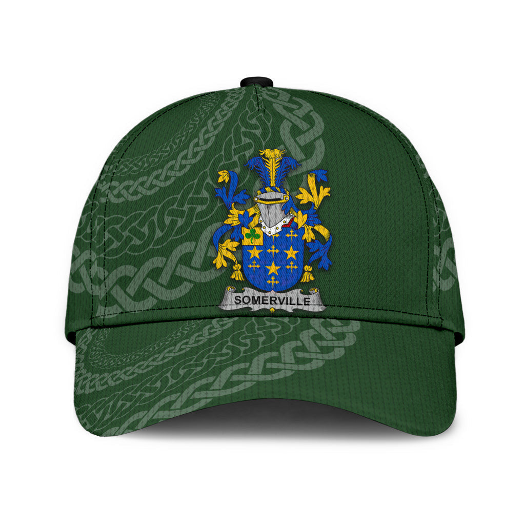 Somerville Coat Of Arms - Irish Family Crest St Patrick's Day Hat Classic Cap Trucker Hats Custom Hats Gifts For Men & Women