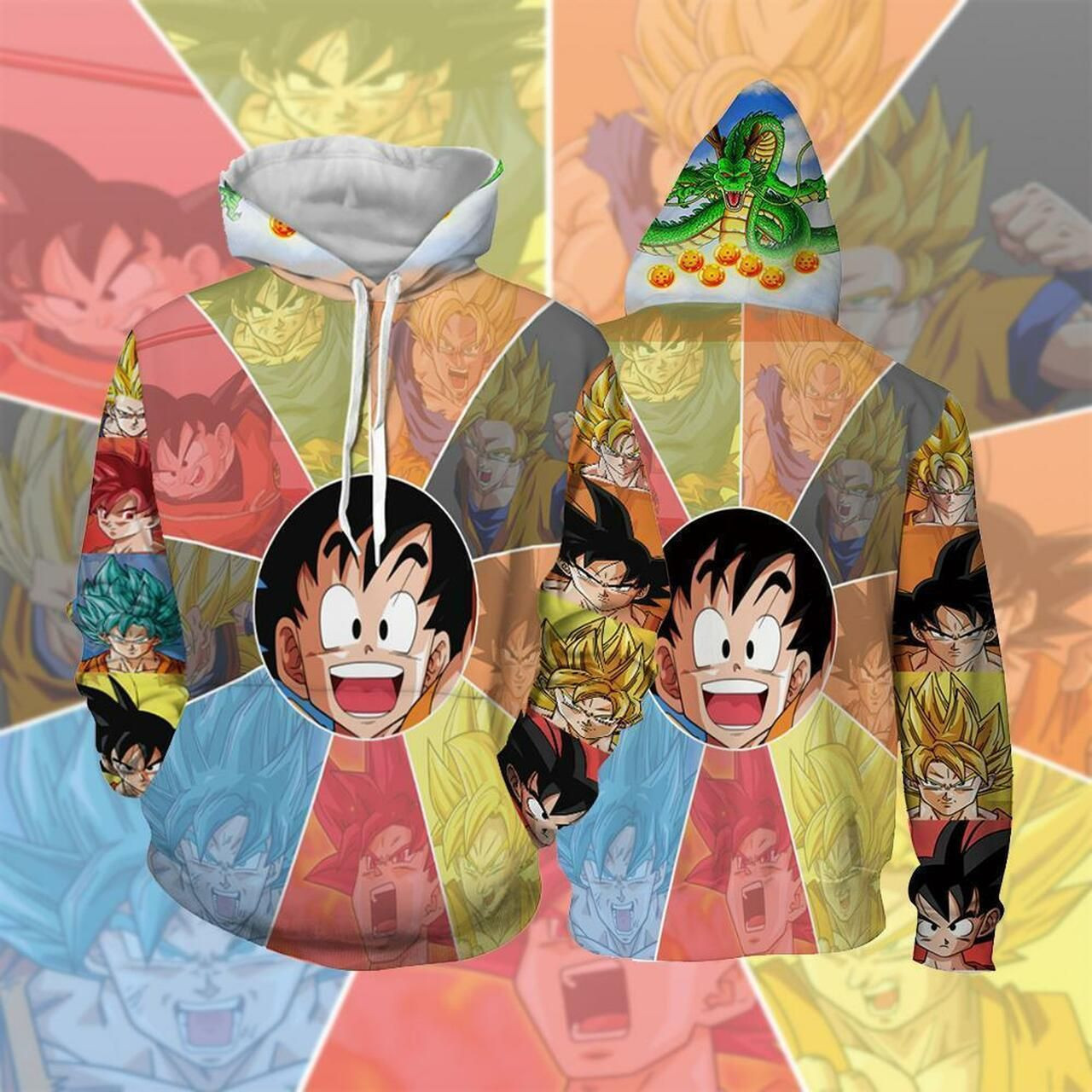 Son Goku Dragon Ball 3D All Over Print Hoodie, Zip Hoodie