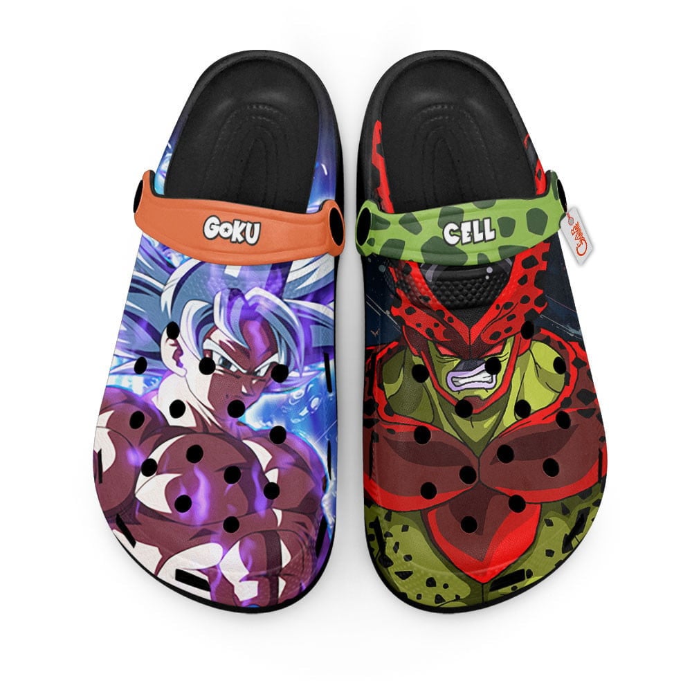 Son Goku vs Cell Max Dragon Ball Anime Crocs Crocband Clogs Shoes Comfortable For Men Women and Kids