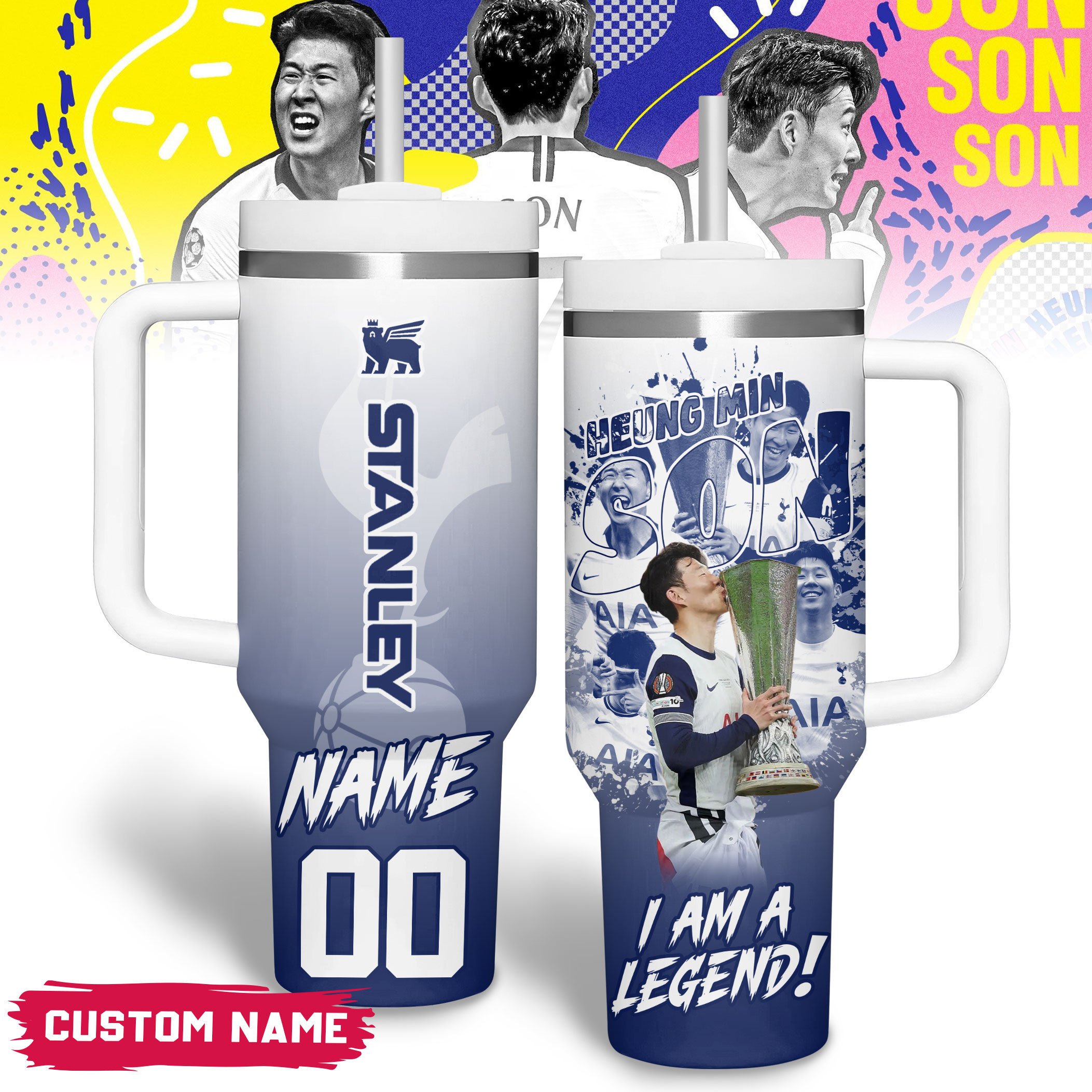 Son Heung-min Sports Custom Stanley Cup 40 oz 30 oz Tumbler With HandleTVC2301179