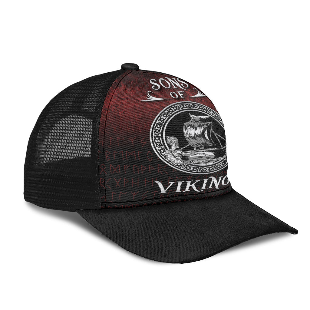 Sons of Vikings Mesh Back Cap Trucker Hats Custom Hats Gifts For Men & Women