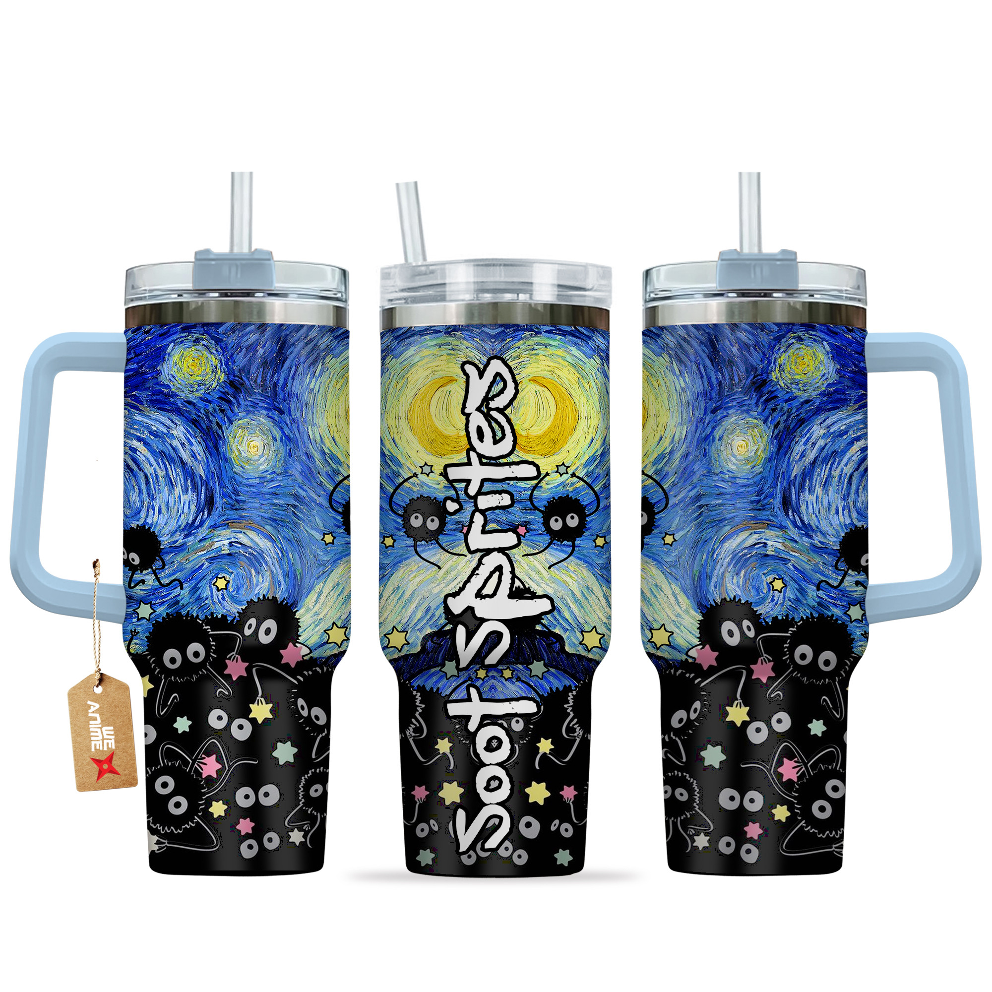 Soot Sprites Anime Custom Stanley Cup 40 oz 30 oz Tumbler With HandleTVC2301135