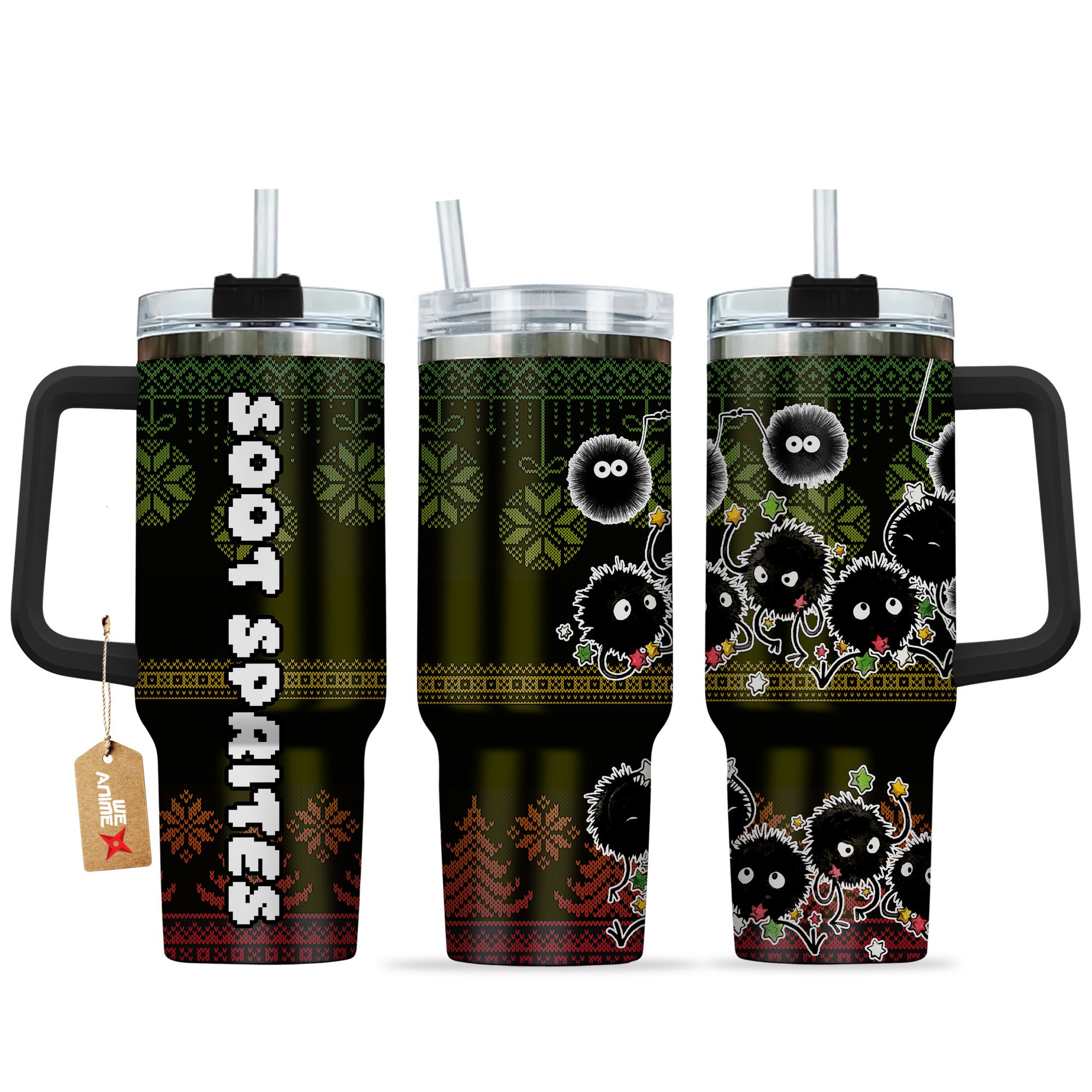 Soot Sprites Anime Custom Stanley Cup 40 oz 30 oz Tumbler With HandleTVC2301166