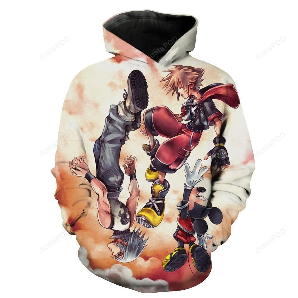 Sora and Riku 3D All Over Print Hoodie, Zip Hoodie