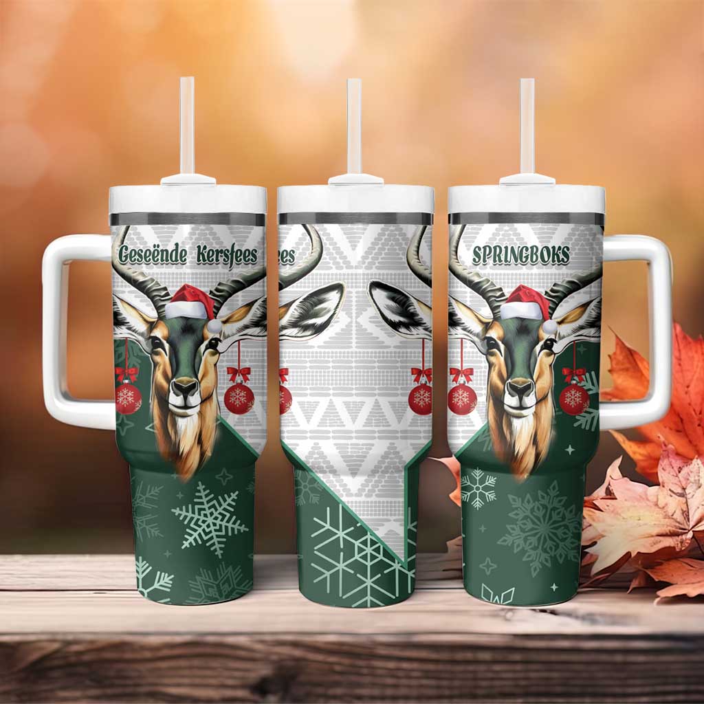 South Africa Springboks Christmas Bokke Santa – Geseende Kersfees Custom Stanley Cup 40 oz 30 oz Tumbler With HandleTVC2301320
