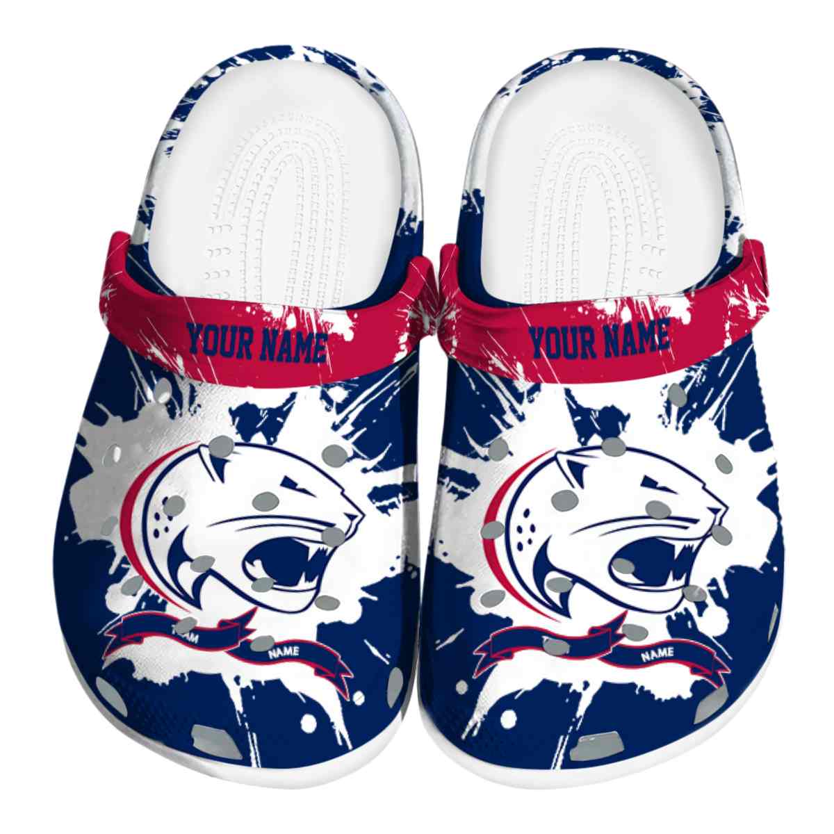 South Alabama Jaguars NCAA Sport Crocs Crocband Clogs Shoes Comfortable For Men Women and Kids