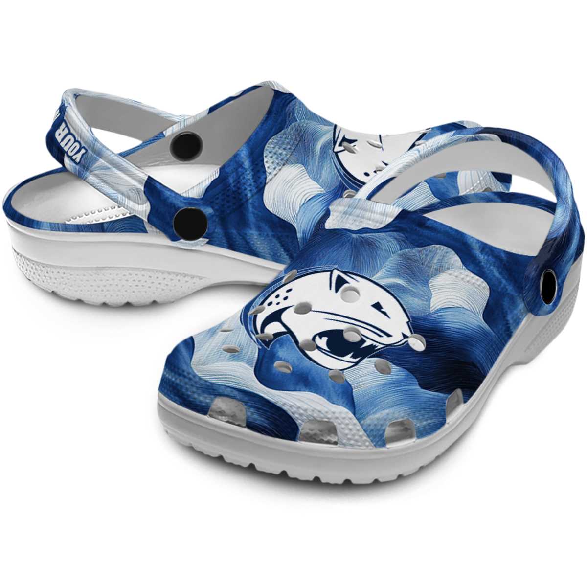 South Alabama Jaguars NCAA Sport Crocs Crocband Clogs Shoes Comfortable For Men Women and Kids - Image 3