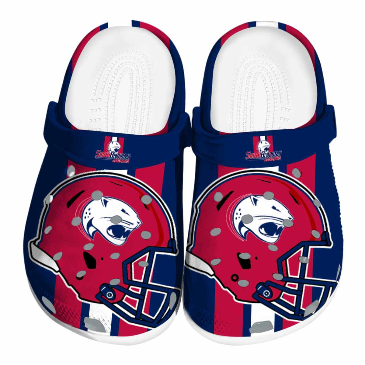 South Alabama Jaguars NCAA Sport Crocs Crocband Clogs Shoes Comfortable For Men Women and Kids