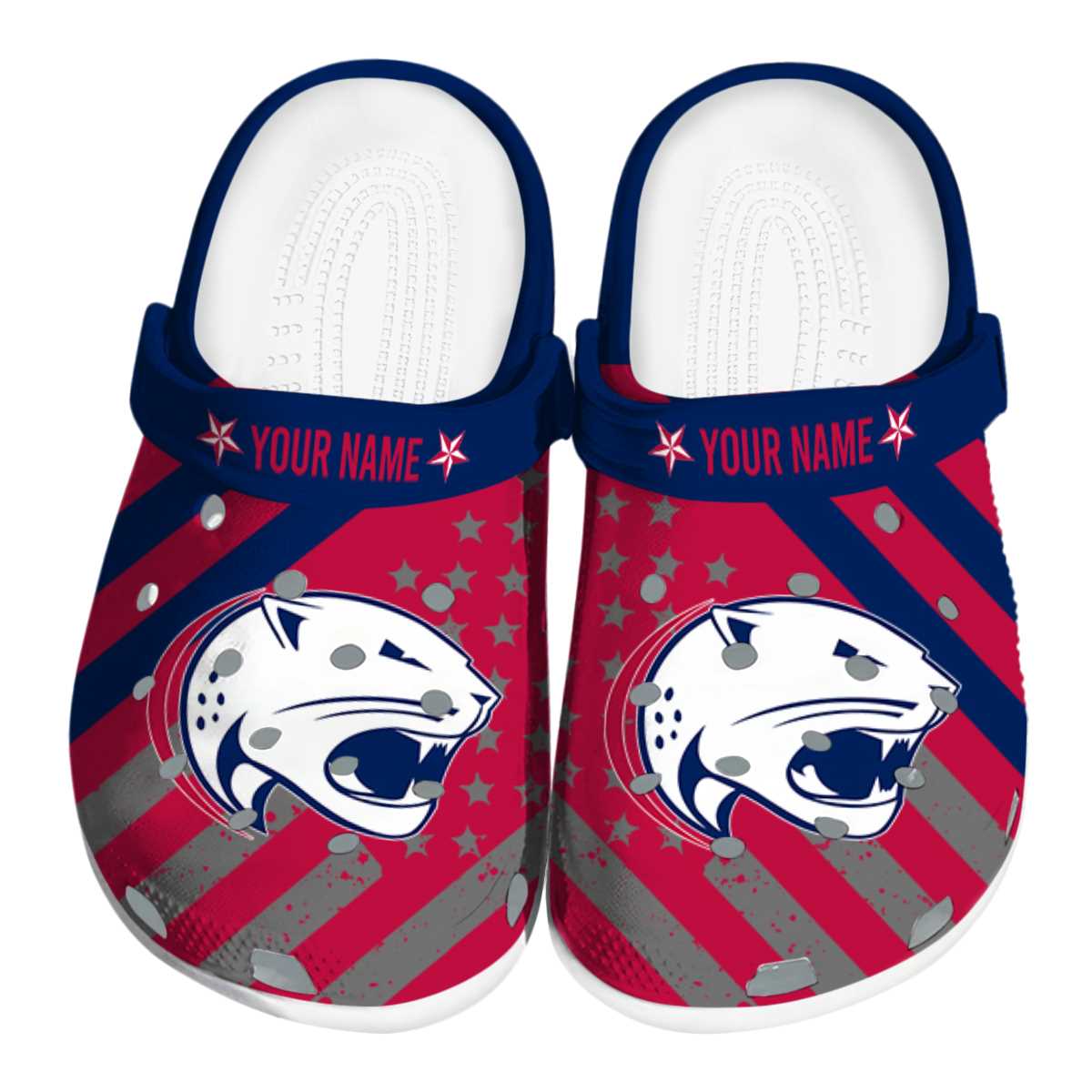 South Alabama Jaguars NCAA Sport Crocs Crocband Clogs Shoes Comfortable For Men Women and Kids
