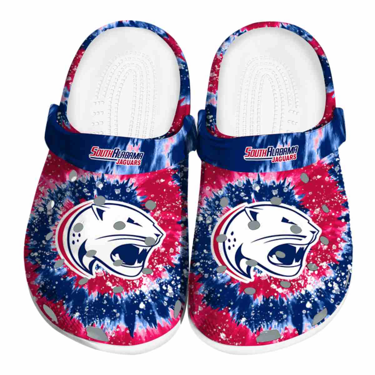 South Alabama Jaguars NCAA Sport Crocs Crocband Clogs Shoes Comfortable For Men Women and Kids