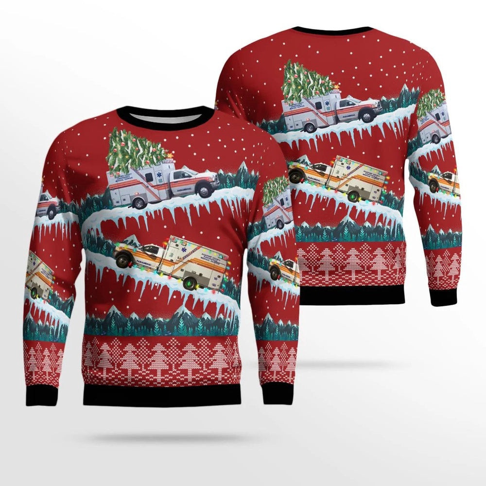 South Carolina Beaufort County EMS Ugly Sweater Unisex Christmas Gift