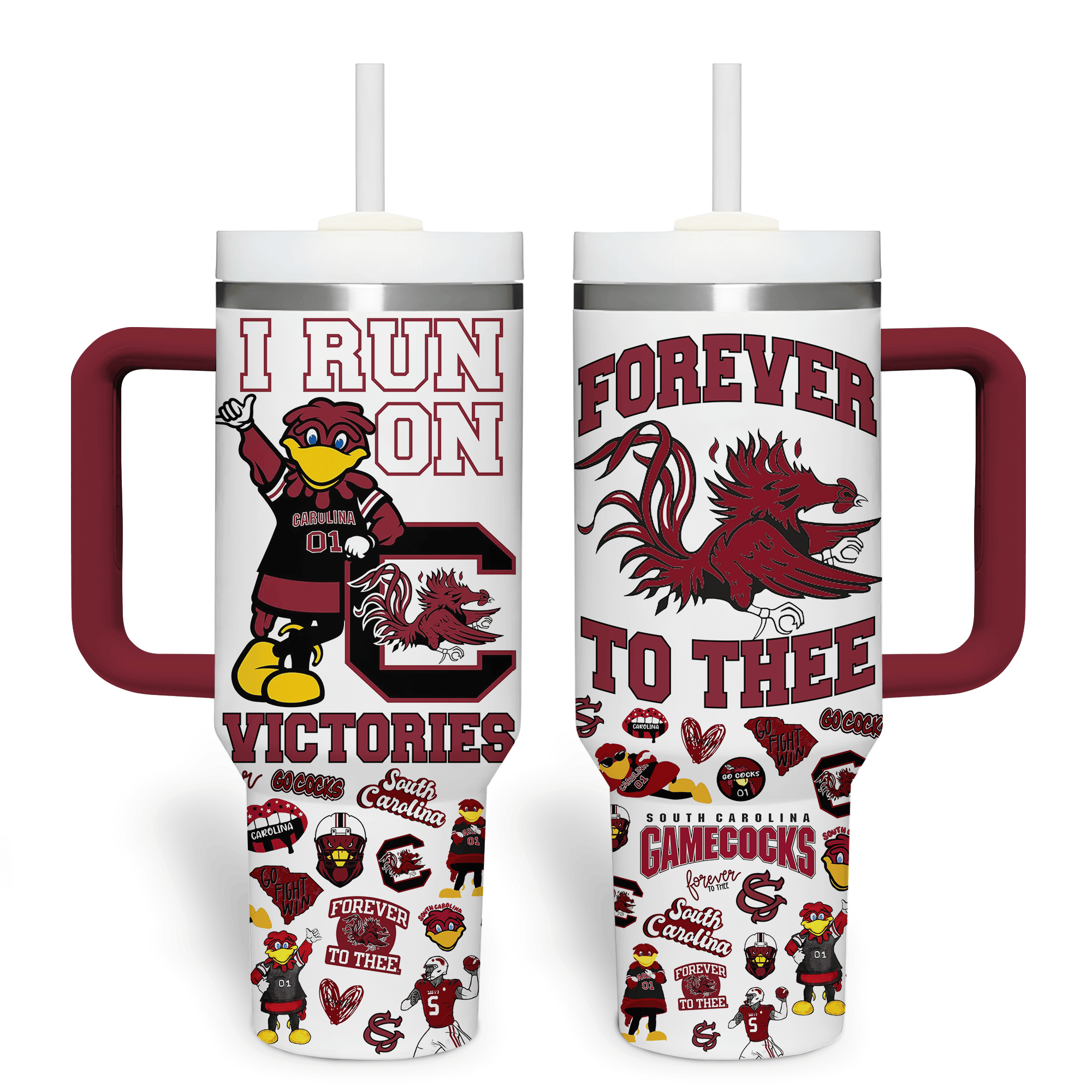 South Carolina Gamecocks NCAA Custom Stanley Cup 40 oz 30 oz Tumbler With HandleTVC2301529 - Image 4