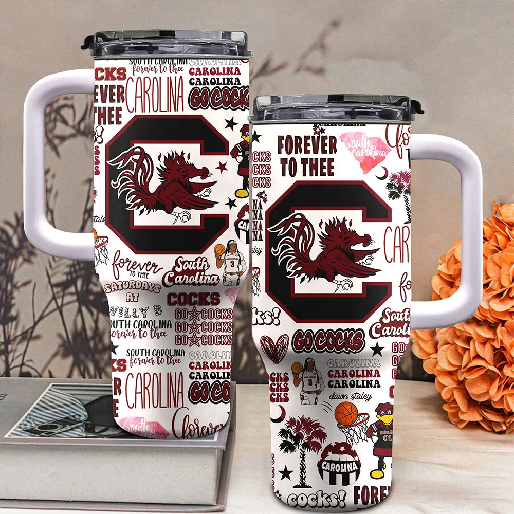 South Carolina Gamecocks NCAA Custom Stanley Cup 40 oz 30 oz Tumbler With HandleTVC2301717