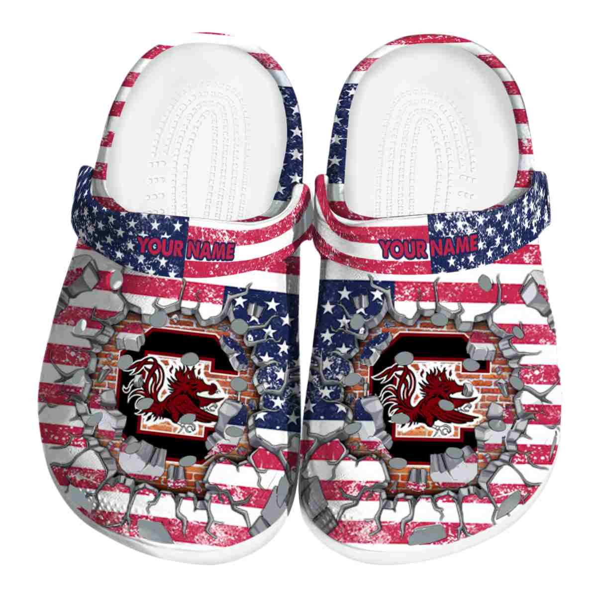 South Carolina Gamecocks NCAA Sport Crocs Crocband Clogs Shoes Comfortable For Men Women and Kids