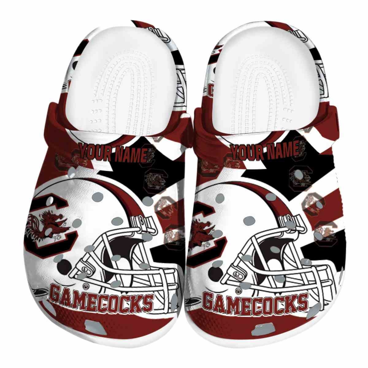 South Carolina Gamecocks NCAA Sport Crocs Crocband Clogs Shoes Comfortable For Men Women and Kids