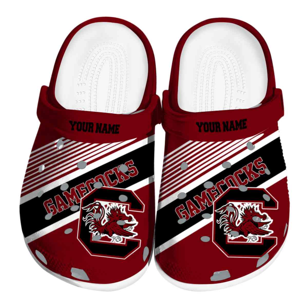 South Carolina Gamecocks NCAA Sport Crocs Crocband Clogs Shoes Comfortable For Men Women and Kids