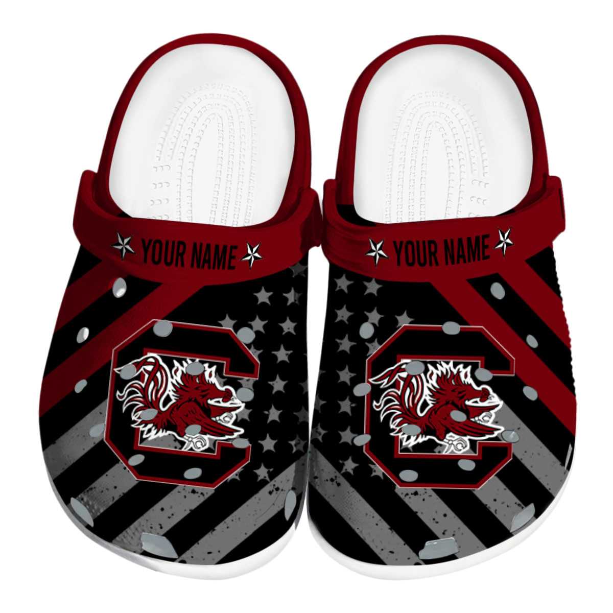 South Carolina Gamecocks NCAA Sport Crocs Crocband Clogs Shoes Comfortable For Men Women and Kids
