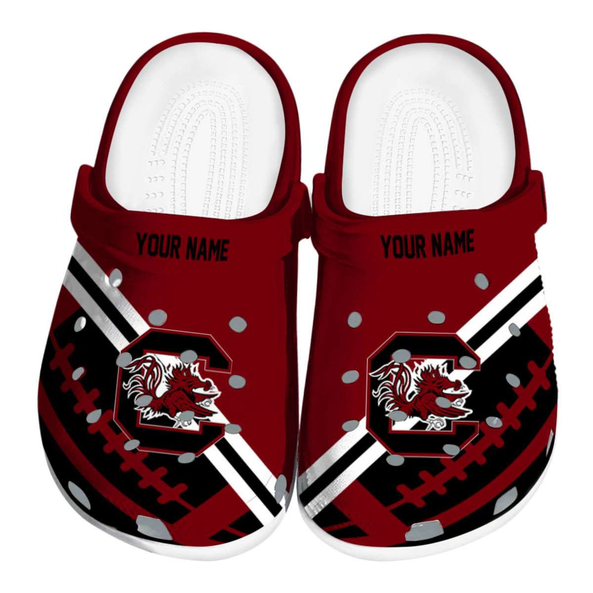 South Carolina Gamecocks NCAA Sport Crocs Crocband Clogs Shoes Comfortable For Men Women and Kids