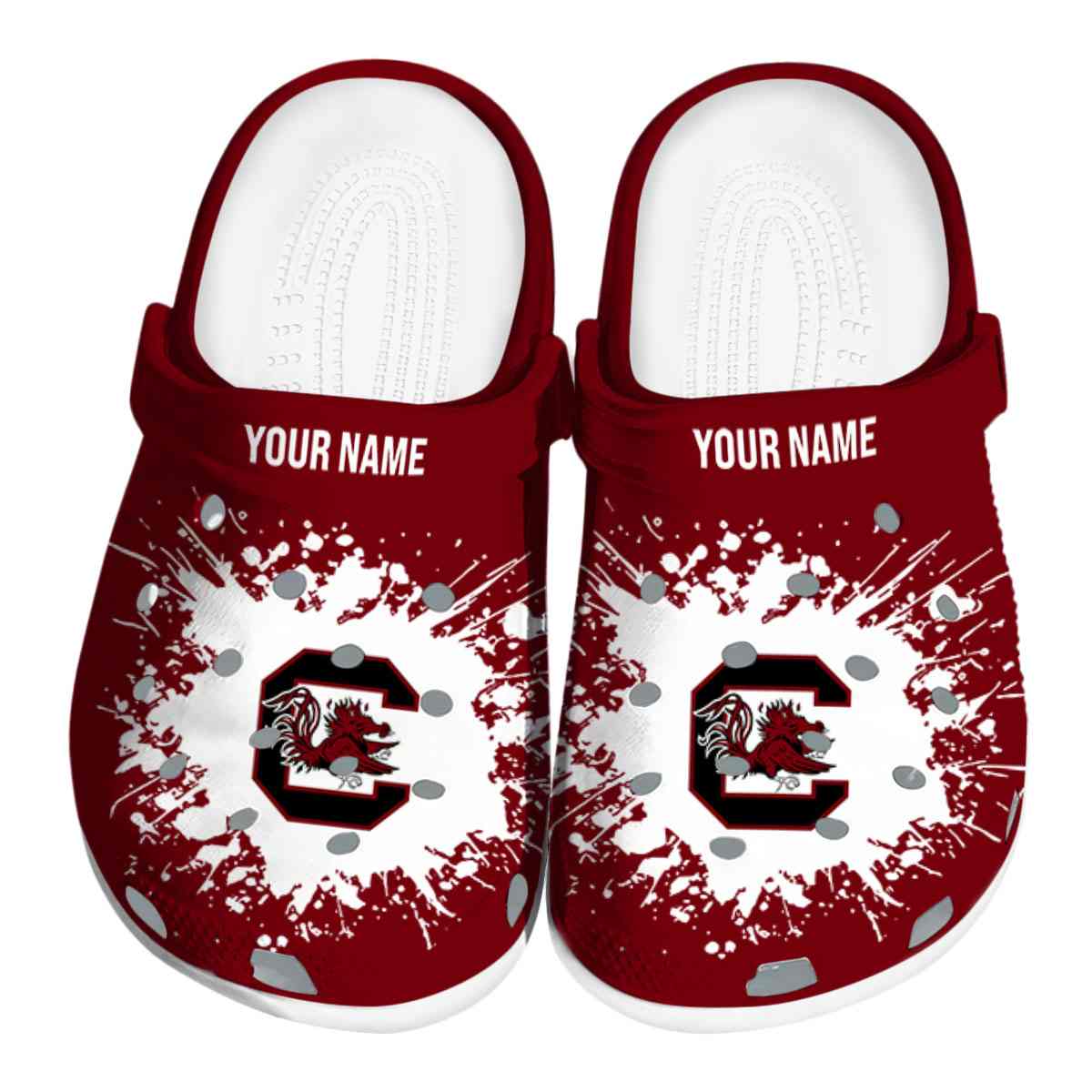 South Carolina Gamecocks NCAA Sport Crocs Crocband Clogs Shoes Comfortable For Men Women and Kids