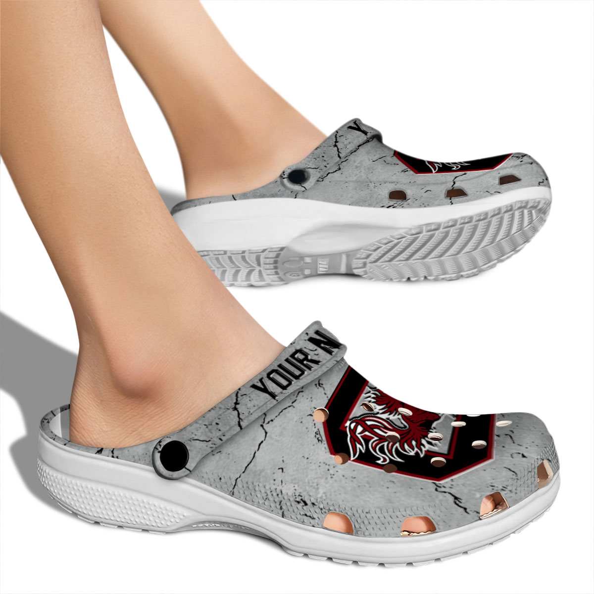 South Carolina Gamecocks NCAA Sport Crocs Crocband Clogs Shoes Comfortable For Men Women and Kids - Image 2