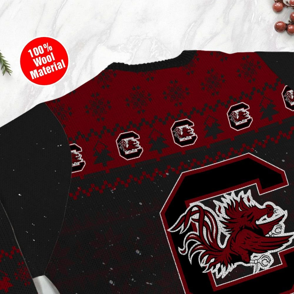 South Carolina Gamecocks Snoopy Dabbing Holiday Party Ugly Christmas Sweater Adult 3D Funny Matching for family - Image 5