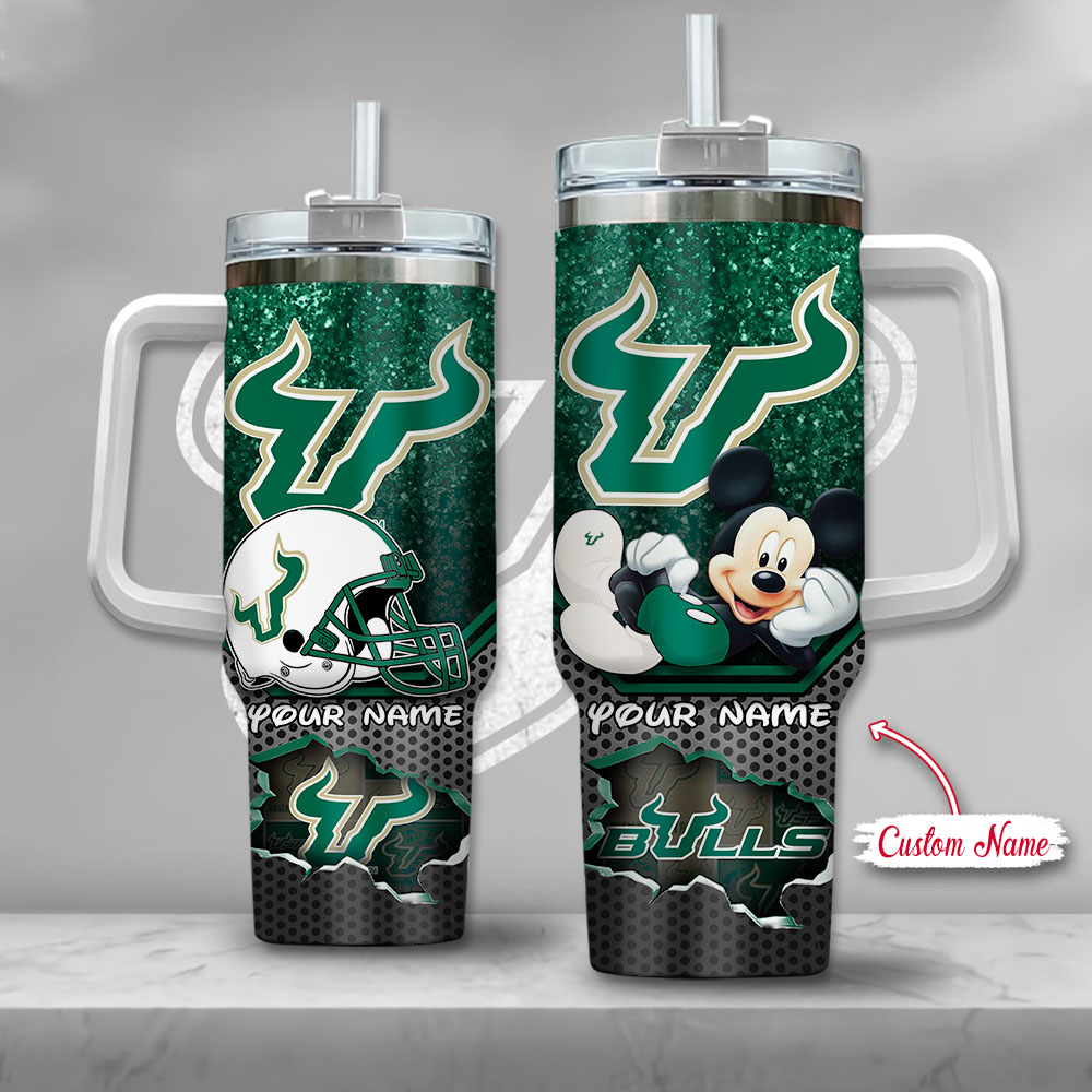 South Florida Bulls NCAA Mickey Mouse Custom Stanley Cup 40 oz 30 oz Tumbler With HandleTVC230121