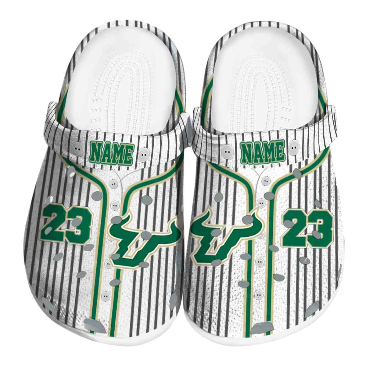 South Florida Bulls NCAA Sport Crocs Crocband Clogs Shoes Comfortable For Men Women and Kids