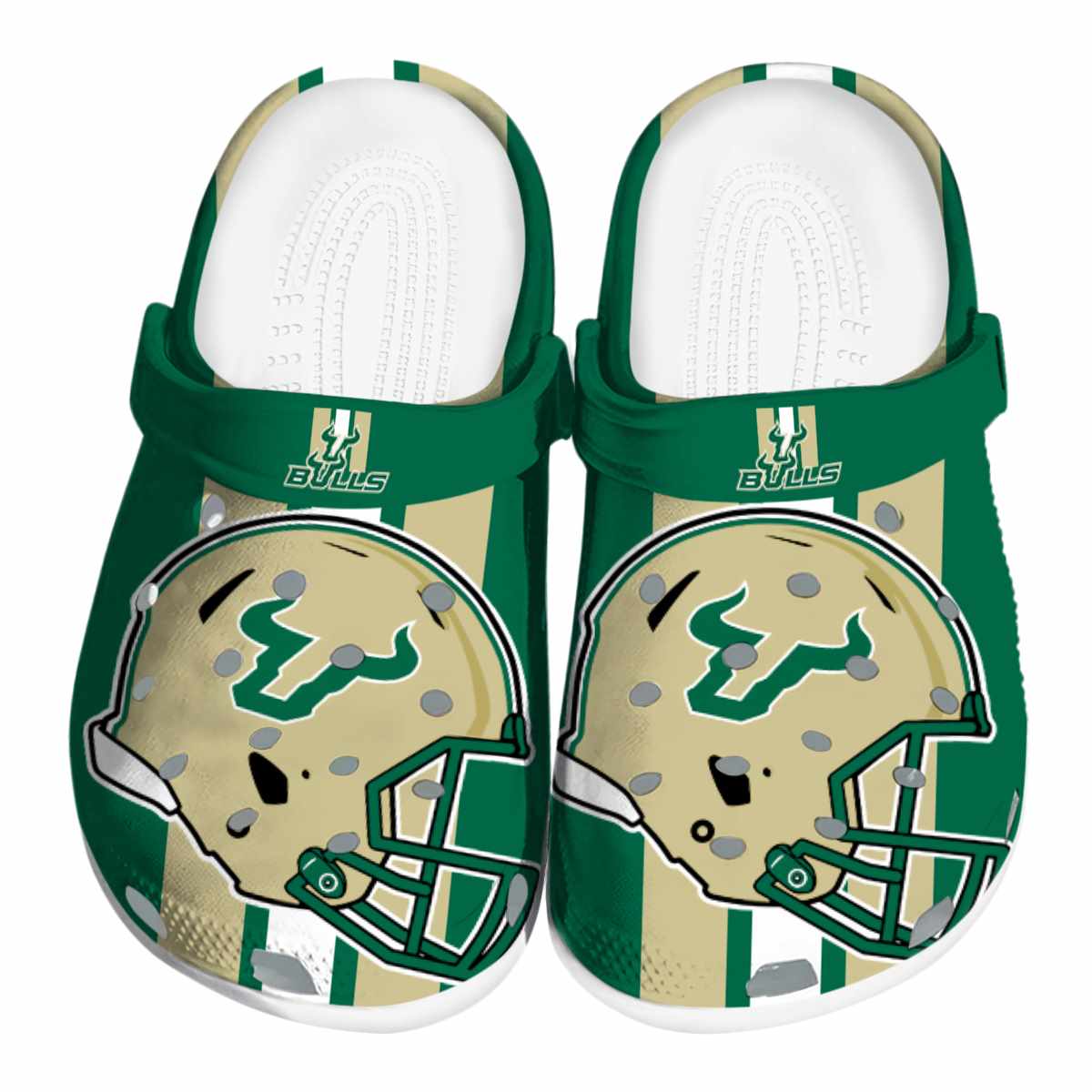 South Florida Bulls NCAA Sport Crocs Crocband Clogs Shoes Comfortable For Men Women and Kids