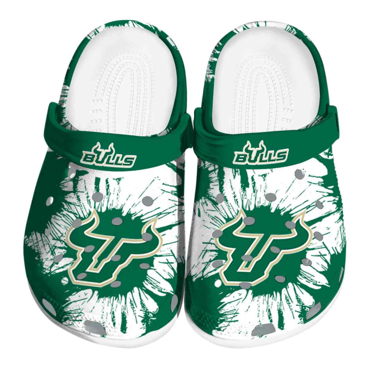 South Florida Bulls NCAA Sport Crocs Crocband Clogs Shoes Comfortable For Men Women and Kids
