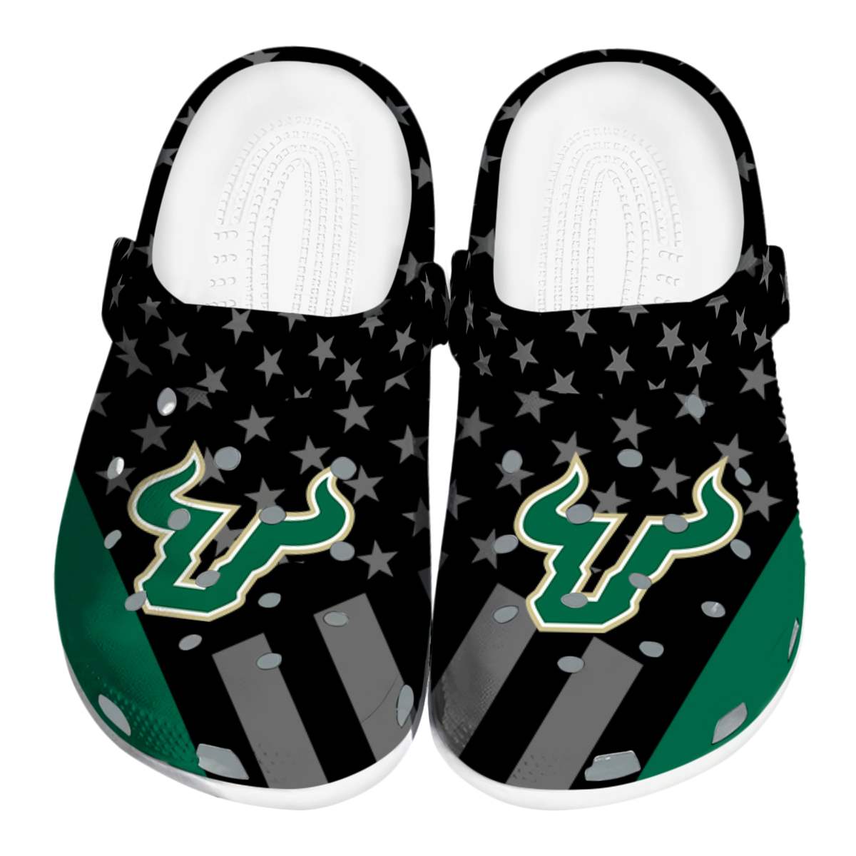 South Florida Bulls NCAA Sport Crocs Crocband Clogs Shoes Comfortable For Men Women and Kids
