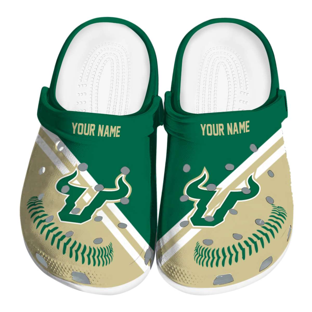 South Florida Bulls NCAA Sport Crocs Crocband Clogs Shoes Comfortable For Men Women and Kids