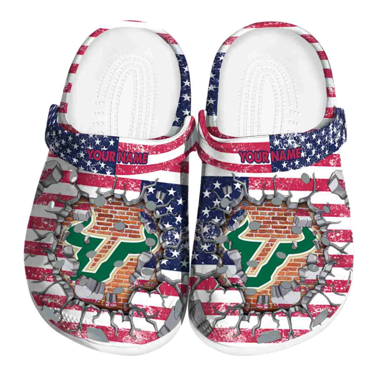 South Florida Bulls NCAA Sport Crocs Crocband Clogs Shoes Comfortable For Men Women and Kids