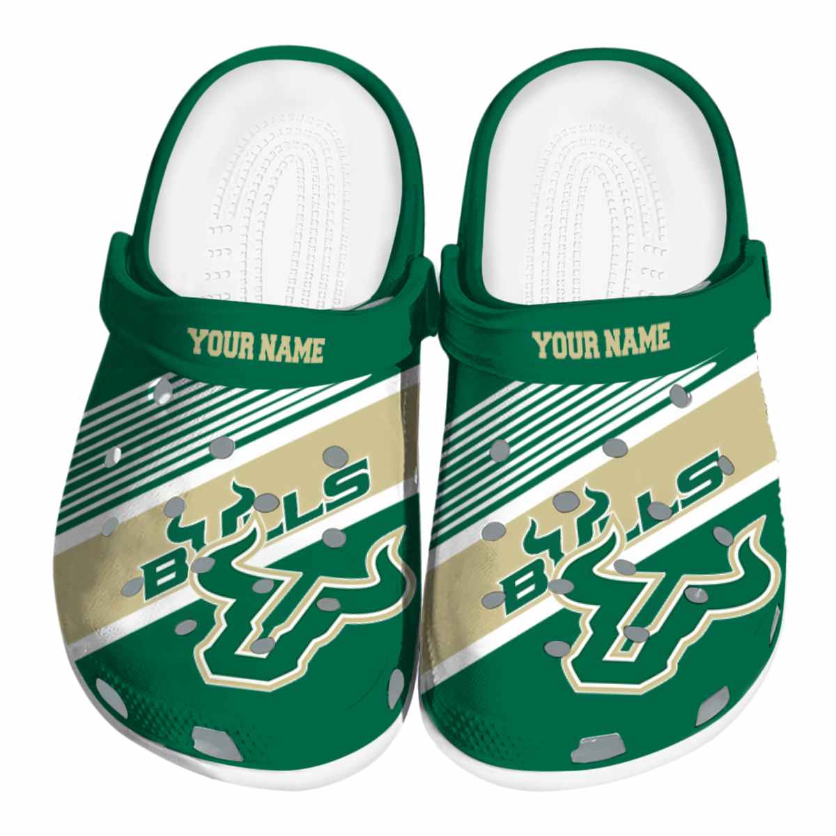 South Florida Bulls NCAA Sport Crocs Crocband Clogs Shoes Comfortable For Men Women and Kids