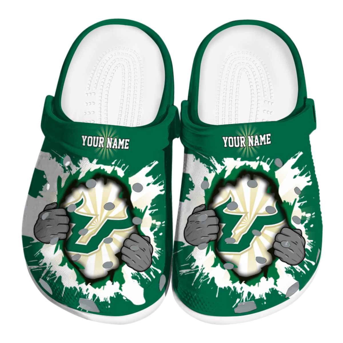 South Florida Bulls NCAA Sport Crocs Crocband Clogs Shoes Comfortable For Men Women and Kids