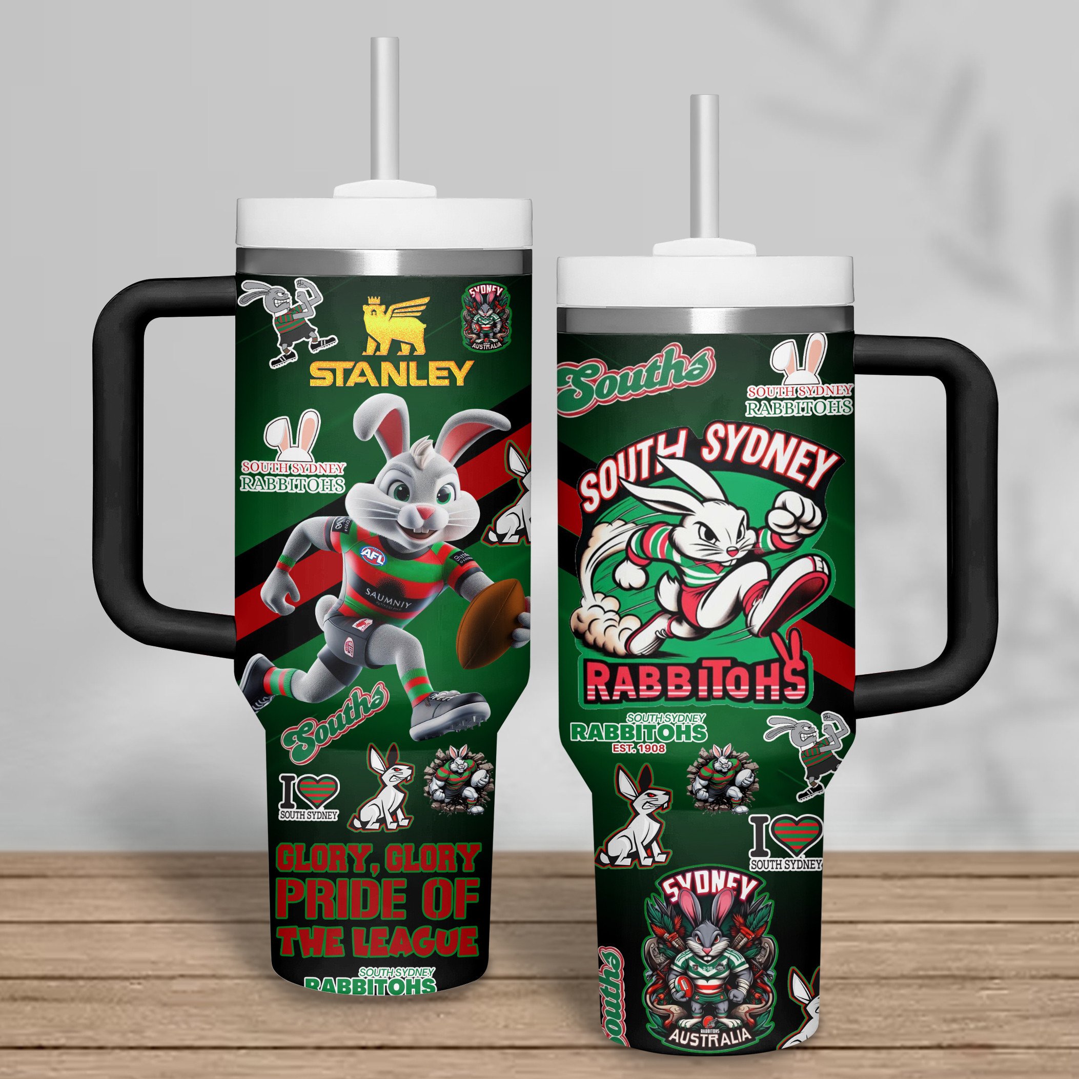 South Sydney Rabbitohs NRL Custom Stanley Cup 40 oz 30 oz Tumbler With HandleTVC2301282 - Image 4