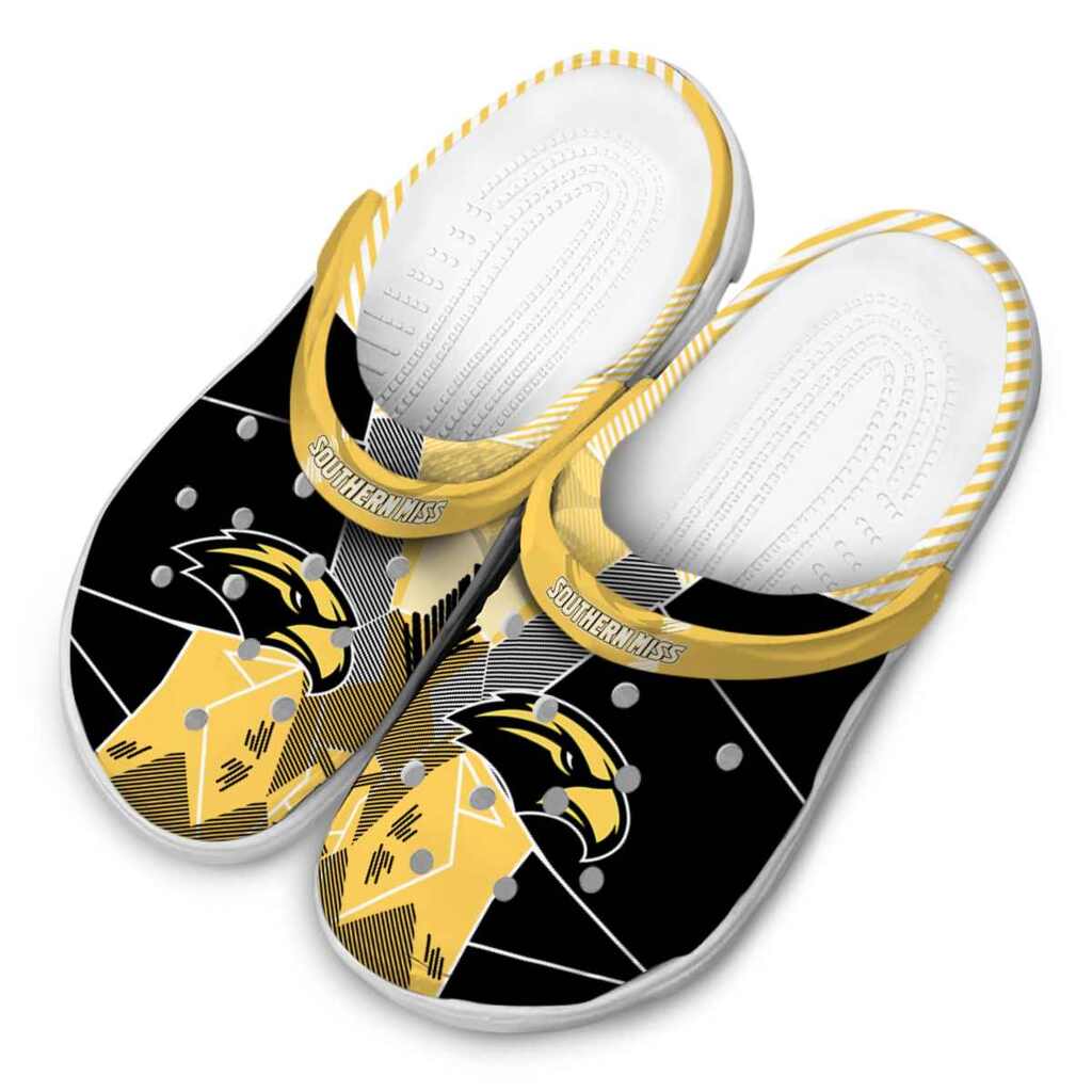 Southern Miss Golden Eagles Geometric Background ClogTVC1801822 - Image 4