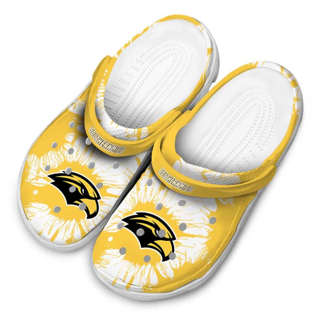 Southern Miss Golden Eagles Splatter Graphics ClogTVC1801714 - Image 4