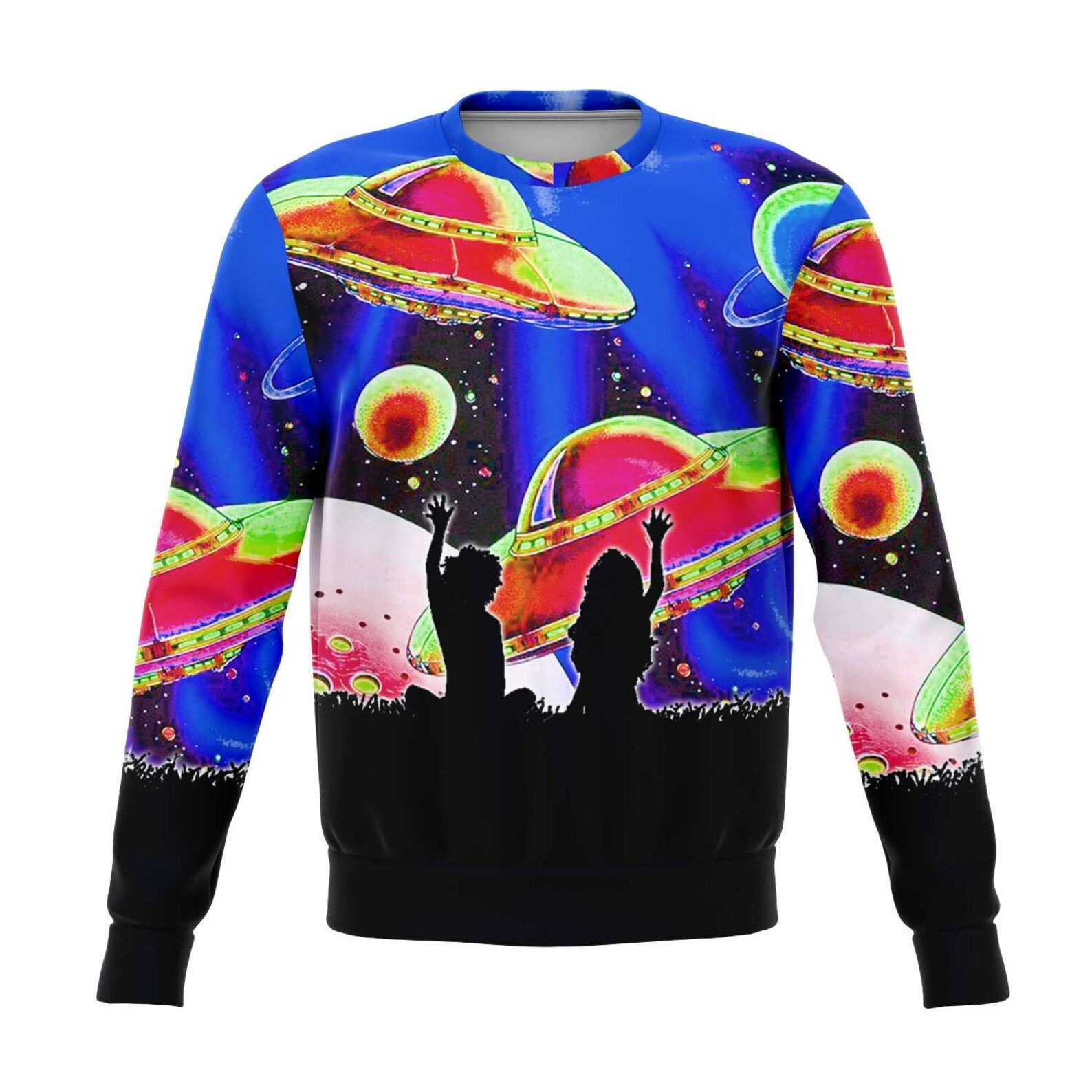 Space Gazer Ugly Christmas Sweater Adult 3D Funny Matching for family